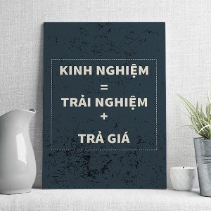 Kinh nghiệm bằng trải nghiệm cộng trả giá