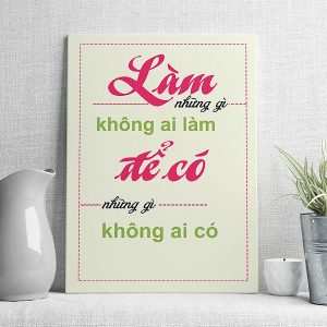 Làm những gì không ai làm để có những gì không ai có mẫu 2