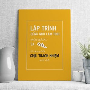 Lập trình cũng như làm tình một bước sa chân là bạn phải chịu trách nhiệm suốt đời
