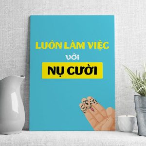 Luôn làm việc với nụ cười mẫu 2