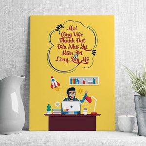 Mọi công việc thành đạt đều nhờ kiên trì và lòng say mê mẫu 3