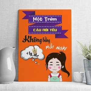 Một trăm câu nói yêu không bằng 1 ly trà sữa mỗi ngày