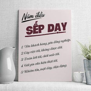 Năm điều sếp dạy