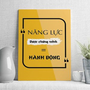 Năng lực được chứng minh bằng hành động
