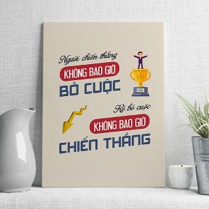 Người chiến thắng không bao giờ bỏ cuộc kẻ bỏ cuộc không bao giờ chiến thắng