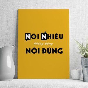 Nói nhiều không bằng nói đúng