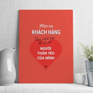 Phục vụ khách hàng như cách bạn đối xử với người thân yêu của mình mẫu 3