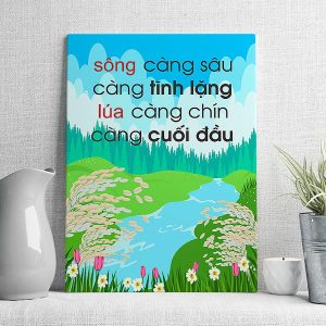 Sông càng sâu càng tĩnh lặng lúa càng chín càng cuối đầu