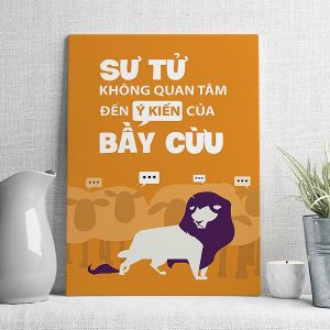 Sư tử không quan tâm đến ý kiến của bầy cừu