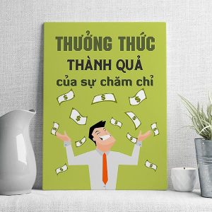 thưởng thức thành quả của sự chăm chỉ