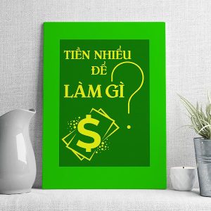 tiền nhiều để làm gì