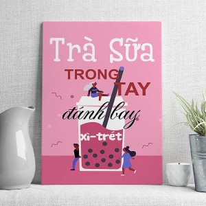 trà sữa trong tay đánh bay xì trét