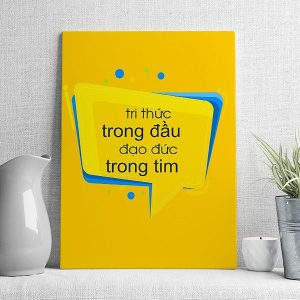 tri thức trong đầu đạo đức trong tim