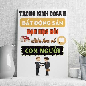 trong kinh doanh bất động sản bạn học hỏi nhiều hơn về con người