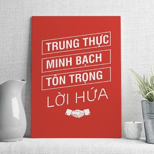 trung thực minh bạch tôn trọng lời hứa