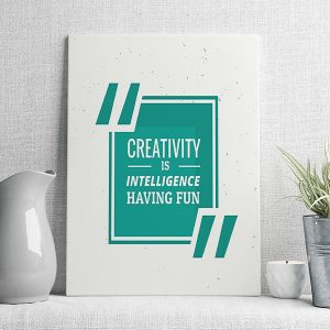 creativity is intelligence having fun