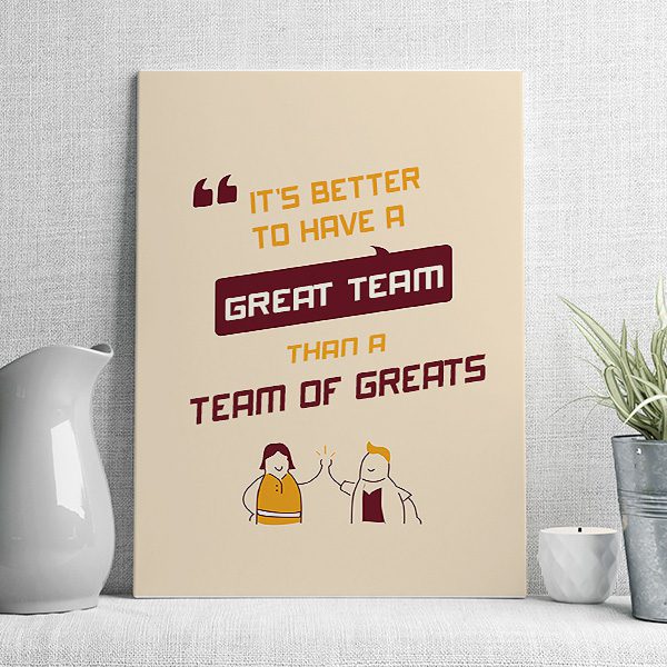 it's better to have a great team than a team of greats