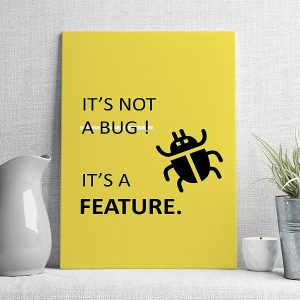 it's not a bug it's a feature