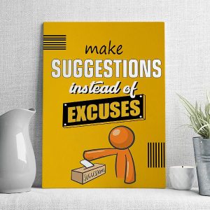 make suggestions instead of excuses mẫu 2