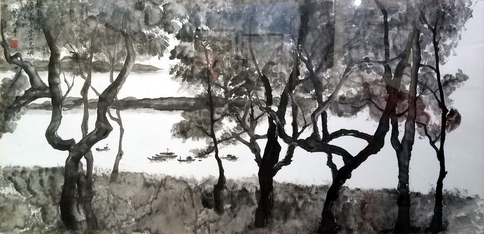 Bức tranh Gió biển đảo Lý Sơn của họa sĩ Huỳnh Tuần Bá