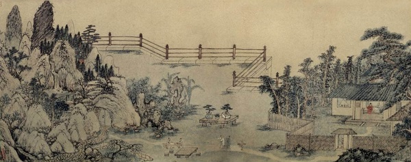 bức tranh thủy mặc trung quốc 友松图