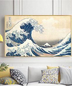 Tranh phong cảnh sóng lừng ngoài khơi Kanagawa TT1189