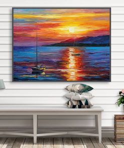 Tranh sơn dầu phong cảnh biển nghệ thuật TT1191