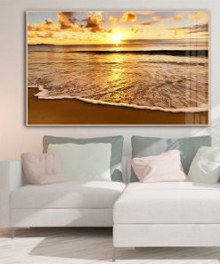 Phong cảng sáng sớm trên bờ biển cát vàng TT1207