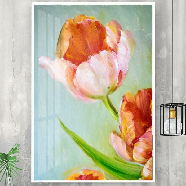 Tranh hoa tulip vẽ sơn dầu nghệ thuật TT1440