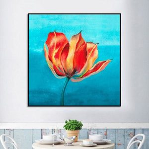 Tranh hoa tulip vẽ nghệ thuật TT1448
