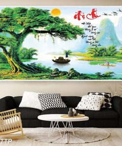 tranh chữ thư pháp cha mẹ TT1458