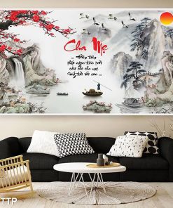 Tranh thư pháp cha mẹ