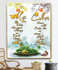 Tranh thư pháp cha mẹ