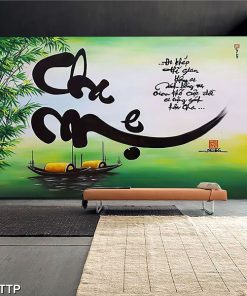 tranh chữ thư pháp cha mẹ ý nghĩa