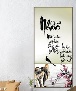 Tranh chữ nhẫn nhịn một lần sóng yên gió lặng TT1498