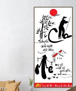 Tranh thư pháp cha mẹ