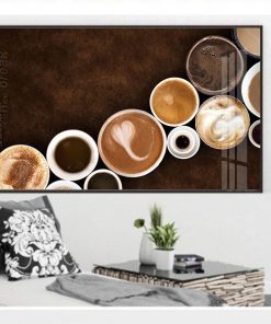 Tranh cốc cafe pha chế nhiều vị TT3436