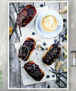 Cốc cafe capuchino và bánh mứt TT3445