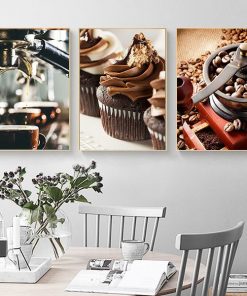 Bộ 3 tranh treo quán cafe vintage TT3460