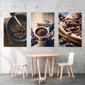Bộ 3 tranh treo tường quán cafe cổ điển TT3470