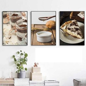 Bộ 3 tranh treo quán cafe phong cách bắc âu TT3472