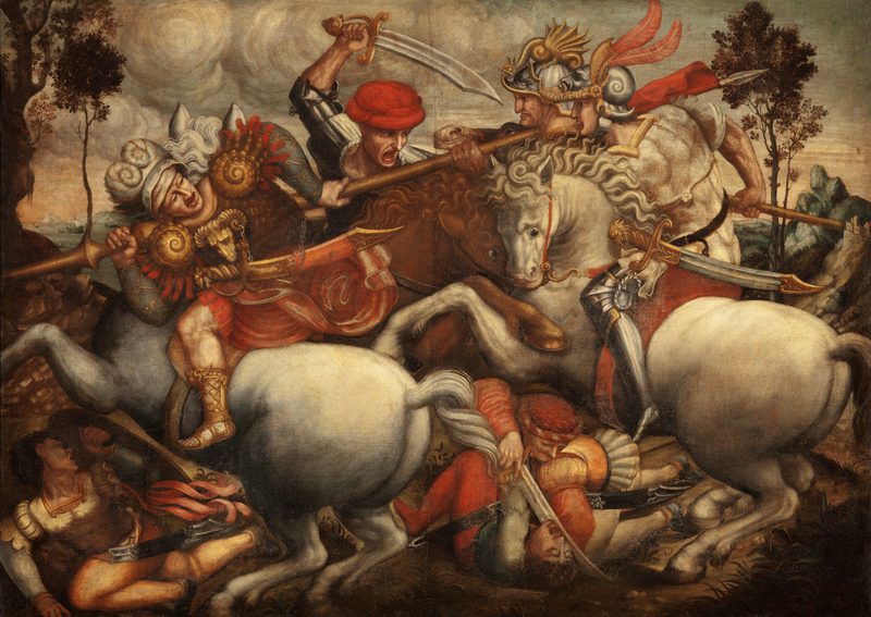 Bức tranh Trận Anghiari của leonardo da vinci