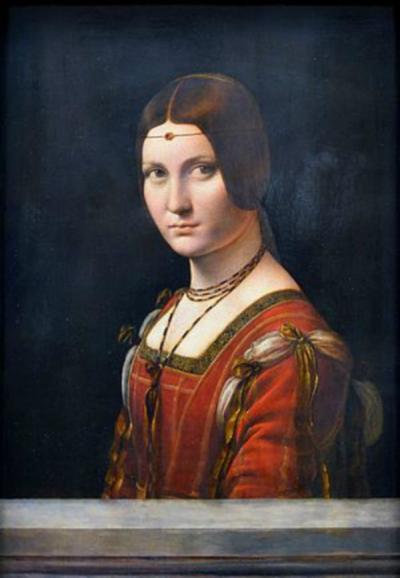 Bức tranh Bức chân dung La Belle Ferronnière của danh họa leonardo da vinci