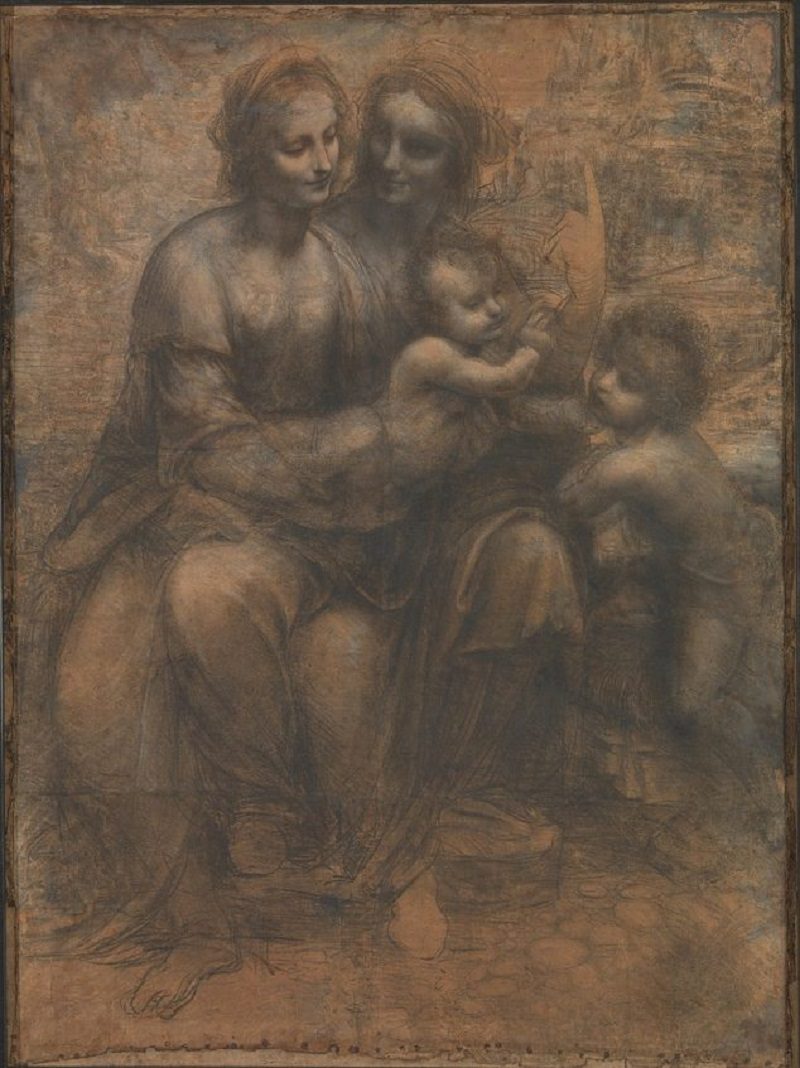 Bức tranh Đức trinh nữ và con gái của Thánh Anne và Gioan Thánh Tẩy Giả