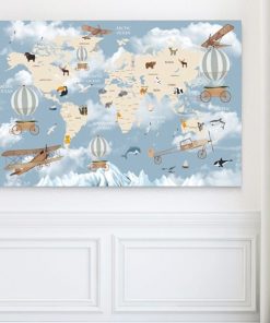 tranh bản đồ thế giới TT3546