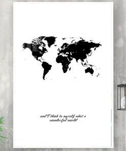 tranh bản đồ thế giới TT3549