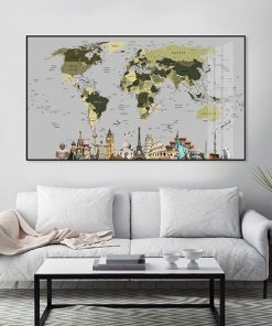 Tranh bản đồ thế giới