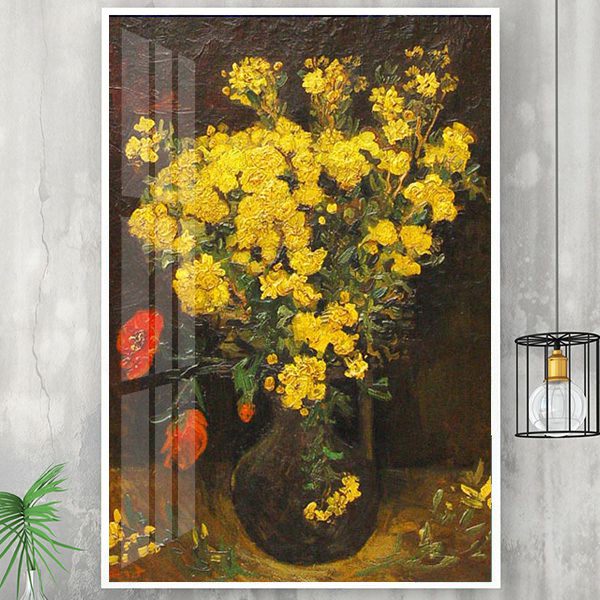 Tranh Vincent Van Gogh Hoa Anh Túc Vàng Tt3570 - Khung Tranh Rẻ