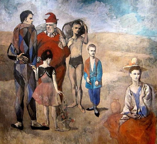Bức tranh Gia đình của Saltimbanques của picasso vẽ năm 1905