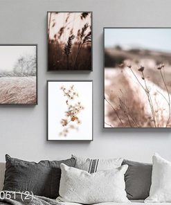 Bộ 4 tranh hoa cỏ KTR000612